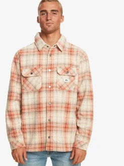 Quiksilver Sweatshirts & Hoodies|Epic Surf Days Fleece Overshirt Birch Surf Days Plaid