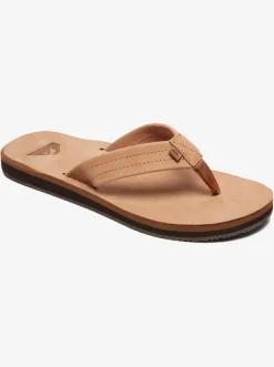 Quiksilver Sandals|Erreka Leather Sandals Tan - Solid