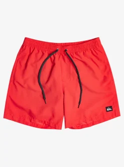 Quiksilver Elastic Waist|Everyday 17" Volleys For Young Men High Risk Red