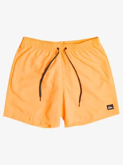 Quiksilver Elastic Waist|Everyday 17" Volleys For Young Men Orange Pop