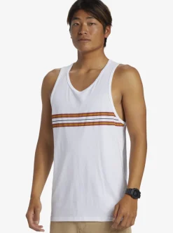 Quiksilver Tees|Everyday Stripe Tank Top White