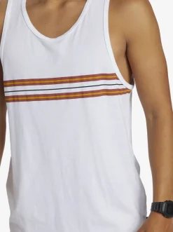 Quiksilver Tees|Everyday Stripe Tank Top White