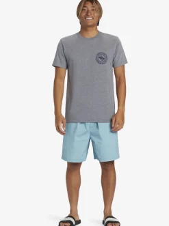 Quiksilver Tees|Full Circle T-Shirt Medium Grey Heather