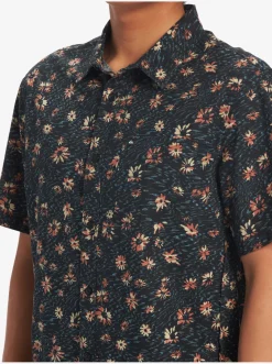 Quiksilver Shirts & Polos|Future Hippie Short Sleeve Woven Shirt Black Future Hippy