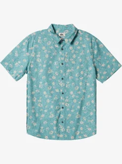 Quiksilver Shirts & Polos|Future Hippie Short Sleeve Woven Shirt Reef Waters Future Hippy