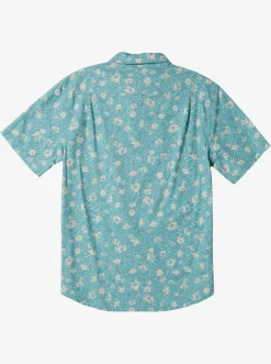 Quiksilver Shirts & Polos|Future Hippie Short Sleeve Woven Shirt Reef Waters Future Hippy