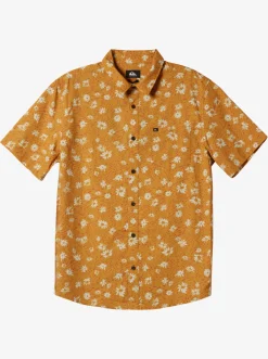 Quiksilver Shirts & Polos|Future Hippie Short Sleeve Woven Shirt Mustard Future Hippy