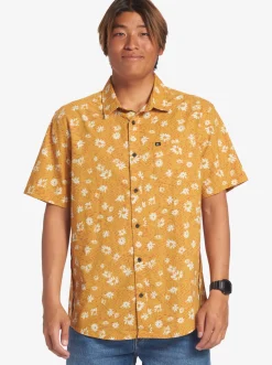 Quiksilver Shirts & Polos|Future Hippie Short Sleeve Woven Shirt Mustard Future Hippy