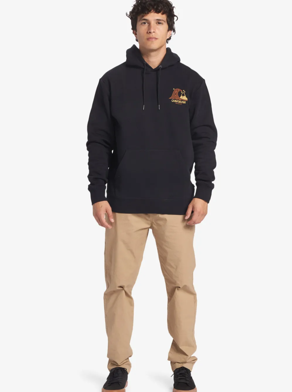 Quiksilver Shirts & Polos|Generator Pullover Fleece Crew Neck Sweatshirt Black