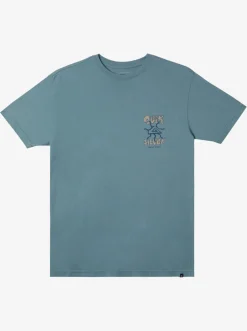 Quiksilver Tees|Global Force Mtz T-Shirt Aegean Blue