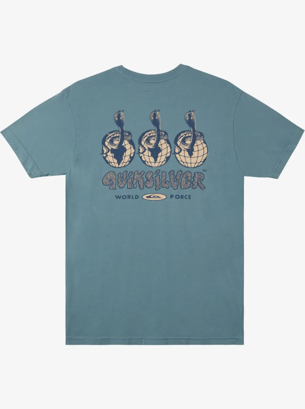 Quiksilver Tees|Global Force Mtz T-Shirt Aegean Blue