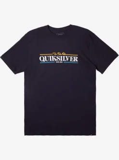 Quiksilver Tees|Gradient Lines T-Shirt Navy Blazer