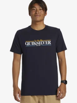 Quiksilver Tees|Gradient Lines T-Shirt Navy Blazer