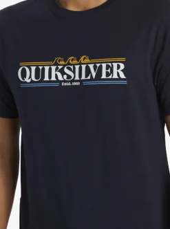 Quiksilver Tees|Gradient Lines T-Shirt Navy Blazer