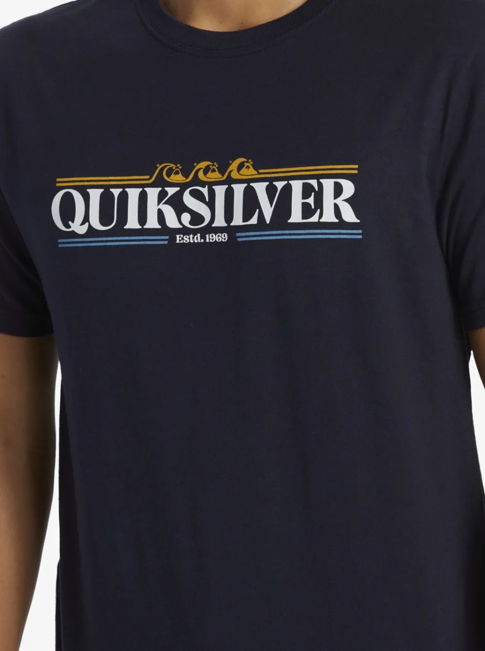 Quiksilver Tees|Gradient Lines T-Shirt Navy Blazer
