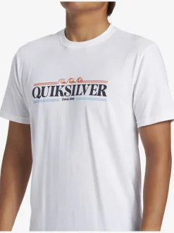 Quiksilver Tees|Gradient Lines T-Shirt White