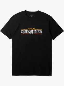 Quiksilver Tees|Gradient Lines T-Shirt Black