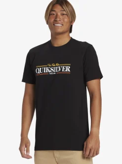 Quiksilver Tees|Gradient Lines T-Shirt Black