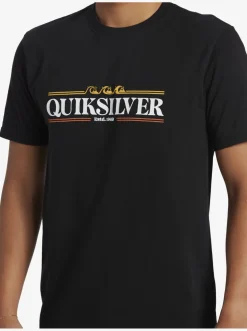 Quiksilver Tees|Gradient Lines T-Shirt Black