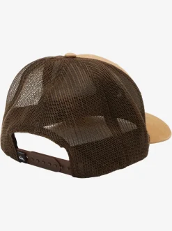 Quiksilver Hats|Grounder Trucker Hat Bone Brown