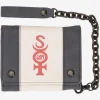 Quiksilver Wallets|Grunge Sponge Tri-Fold Chain Wallet Phantom