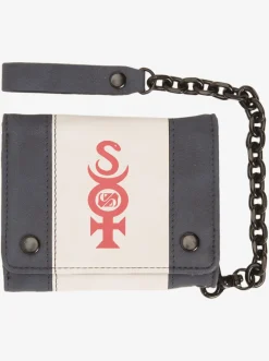 Quiksilver Wallets|Grunge Sponge Tri-Fold Chain Wallet Phantom