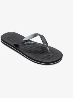 Quiksilver Sandals|Haleiwa Core Flip-Flops Black 1