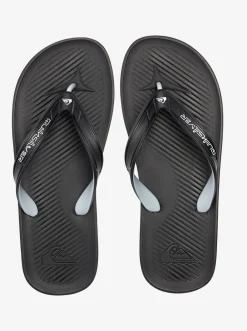 Quiksilver Sandals|Haleiwa Core Flip-Flops Black 1