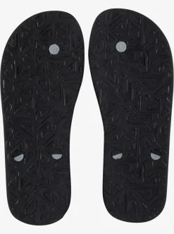 Quiksilver Sandals|Haleiwa Core Flip-Flops Black 1