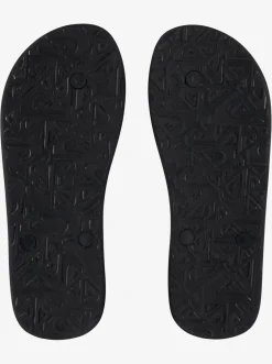 Quiksilver Sandals|Haleiwa Core Flip-Flops Black 2