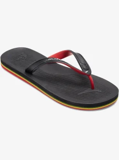 Quiksilver Sandals|Haleiwa Core Flip-Flops Black 3