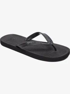 Quiksilver Sandals|Haleiwa Flip-Flops Solid Black