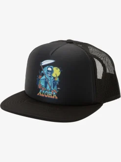 Quiksilver Hats|Hawaii Ice Cold Trucker Hat Black