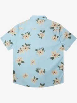 Quiksilver Shirts & Polos|Hawaii Lei Day Woven Hawaiian Shirt Sky Blue