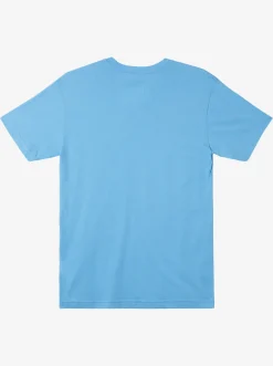 Quiksilver Tees|Hawaii Palm And Skull T-Shirt Azure Blue