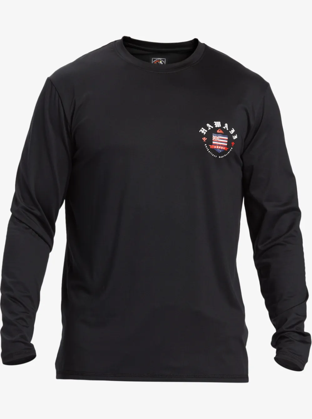 Quiksilver Rashguards|Hawaii Royalty Upf 50 Long Sleeve Surf Tee Black