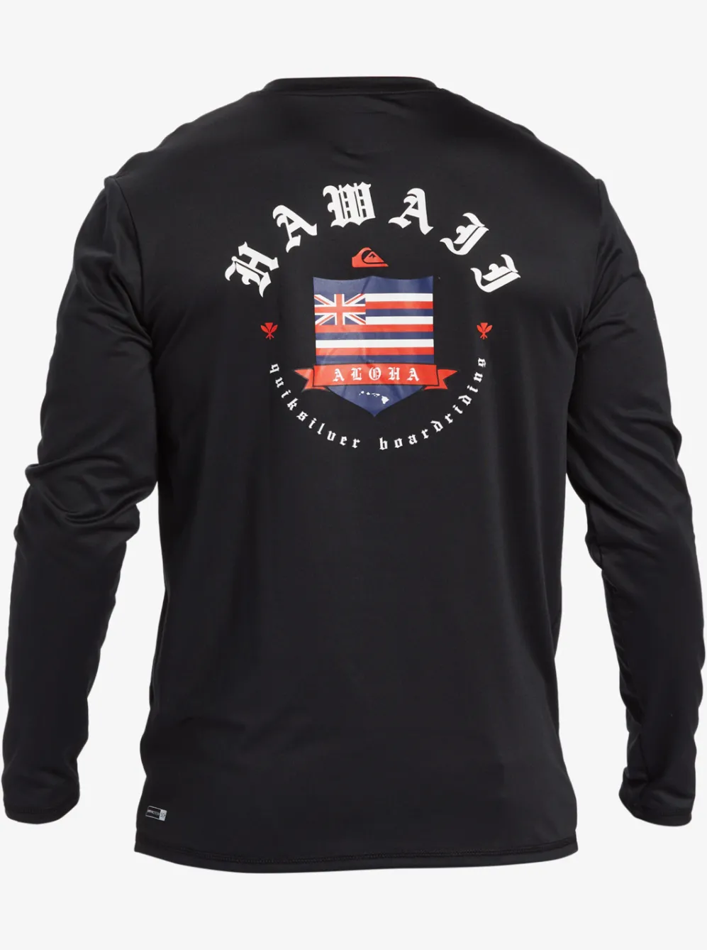 Quiksilver Rashguards|Hawaii Royalty Upf 50 Long Sleeve Surf Tee Black