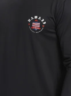 Quiksilver Rashguards|Hawaii Royalty Upf 50 Long Sleeve Surf Tee Black