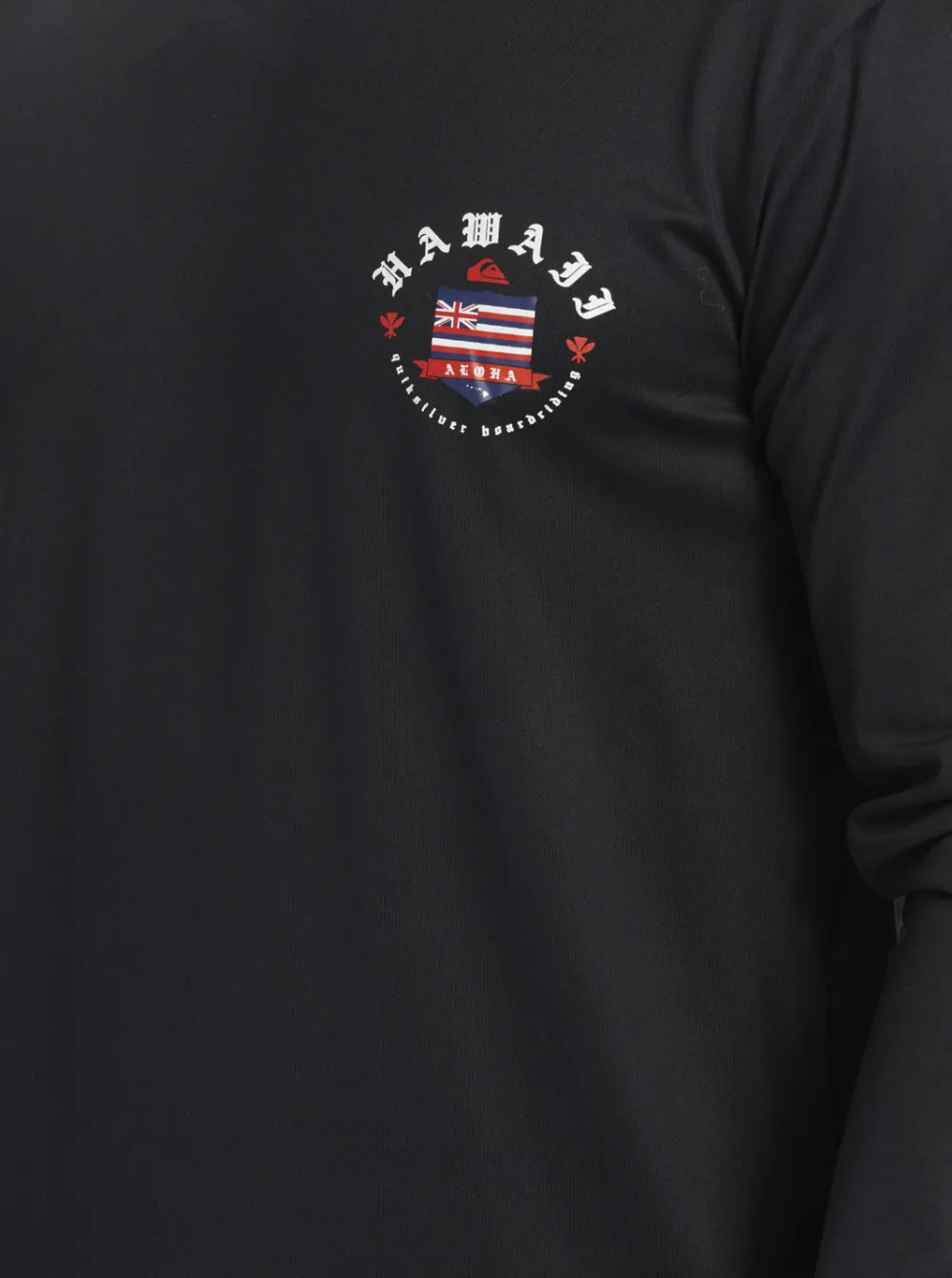Quiksilver Rashguards|Hawaii Royalty Upf 50 Long Sleeve Surf Tee Black