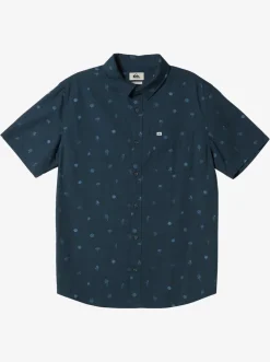 Quiksilver Shirts & Polos|Heat Wave Short Sleeve Woven Shirt Midnight Navy Heat Waves