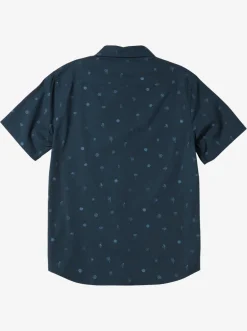 Quiksilver Shirts & Polos|Heat Wave Short Sleeve Woven Shirt Midnight Navy Heat Waves