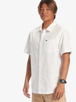 Quiksilver Shirts & Polos|Heat Wave Short Sleeve Woven Shirt Midnight Navy Heat Waves