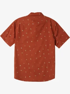 Quiksilver Shirts & Polos|Heat Wave Short Sleeve Woven Shirt Baked Clay Heat Waves