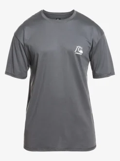 Quiksilver Rashguards|Heritage Heather Short Sleeve Upf 50 Surf T-Shirt Iron Gate
