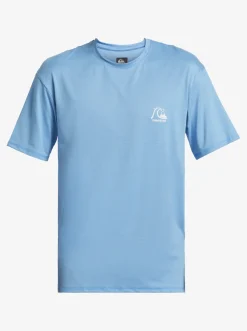 Quiksilver Rashguards|Heritage Heather Short Sleeve Upf 50 Surf T-Shirt Azure Blue