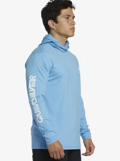 Quiksilver Rashguards|Heritage Upf 50 Long Sleeve Surf Tee Azure Blue