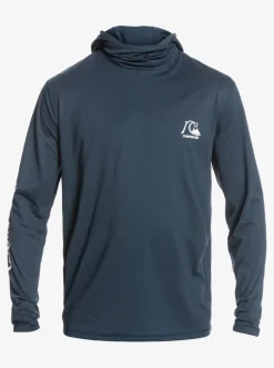 Quiksilver Rashguards|Heritage Upf 50 Long Sleeve Surf Tee Midnight Navy Heather
