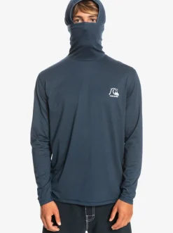 Quiksilver Rashguards|Heritage Upf 50 Long Sleeve Surf Tee Midnight Navy Heather