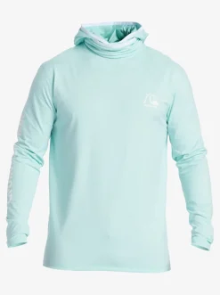 Quiksilver Rashguards|Heritage Upf 50 Long Sleeve Surf Tee Sky Blue Heather