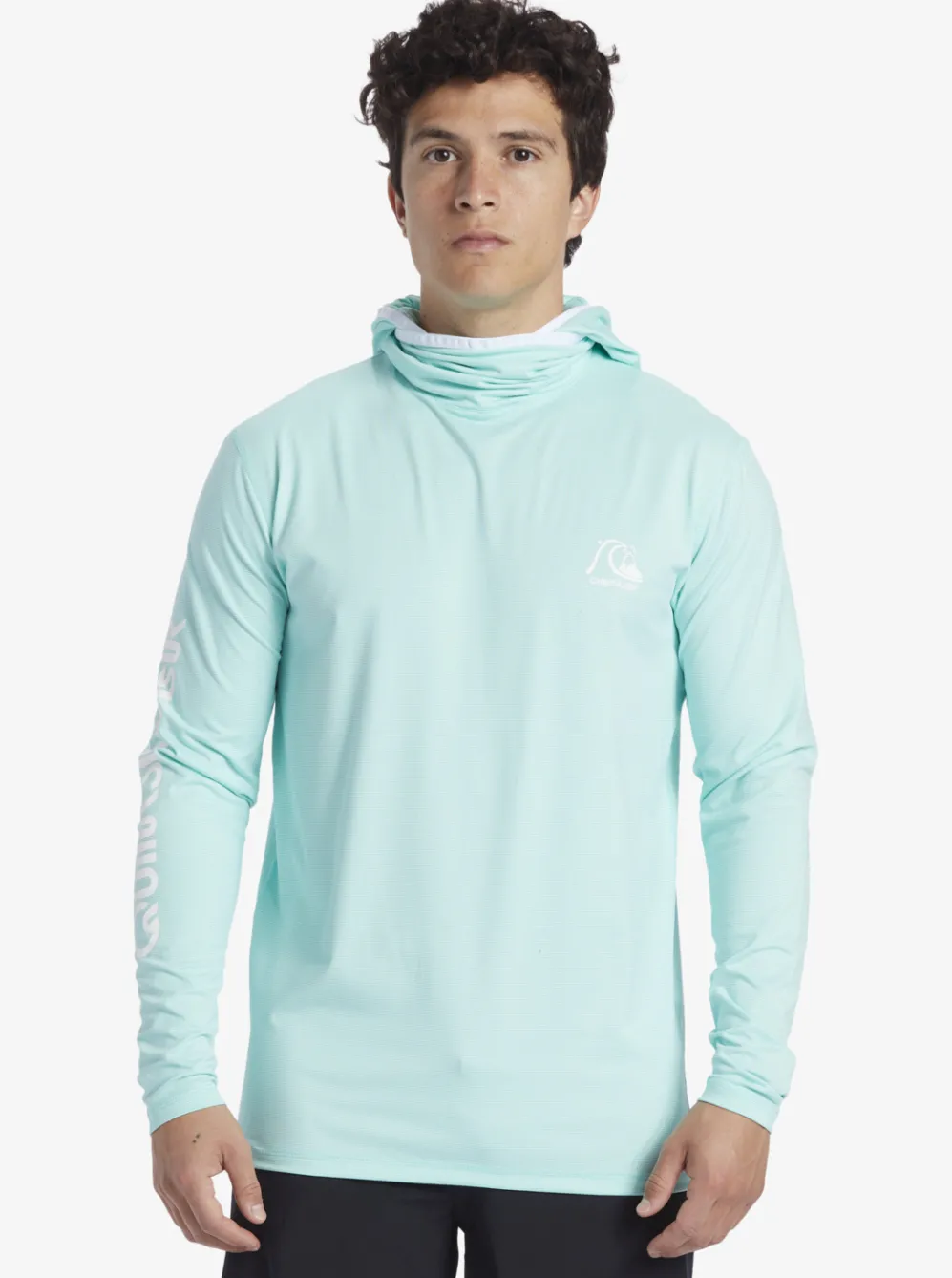 Quiksilver Rashguards|Heritage Upf 50 Long Sleeve Surf Tee Sky Blue Heather